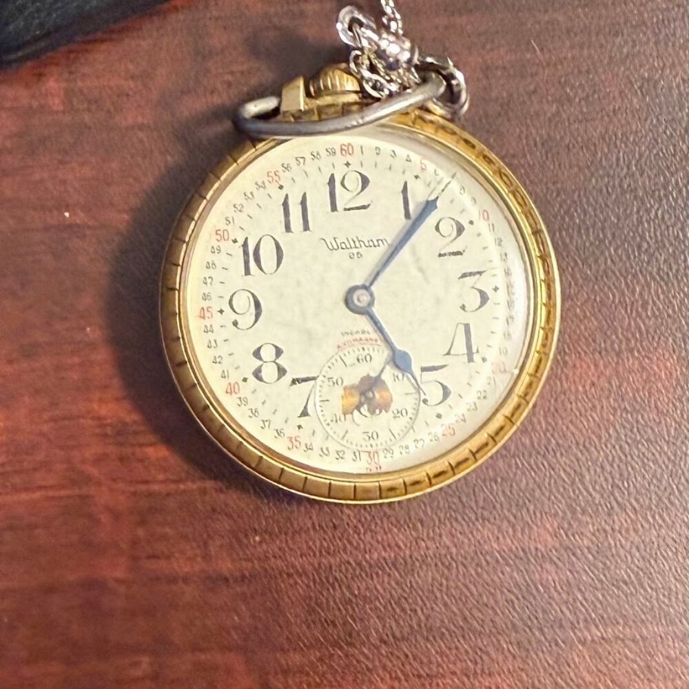 Charity Sale - High-Grade Waltham 25J Pocket Watch (Swiss)